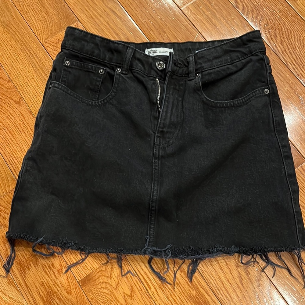 Black Denim Zara Skirt Small